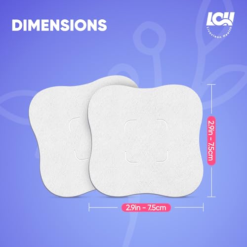 Image of 16CT Hydrogel Nipple Pads for Breastfeeding with Lanolin - Cooling Sore Nipple Gel Soothing Pads - Breast Feeding Essentials for Moms by Livaclean Health (Pack of 2)
