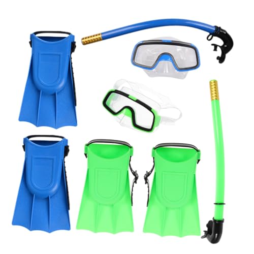 BRIGHTFUFU Goggles for Boys and Girls Snorkeling Set Snorkeling Mask Snorkel Beginner Snorkeling Gear Comfortable
