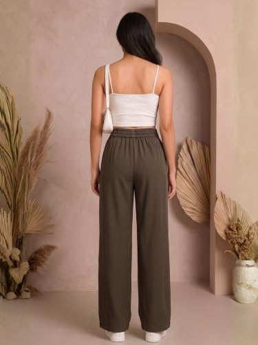 Image of Womens NS Lycra Korean High Waist Straight Pants