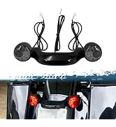 Smoke Lens Saddlebag Turn Signal LED Lights For Harley Road Glide Electra Glide 2008-2013 – Pair By HDBUBALUS