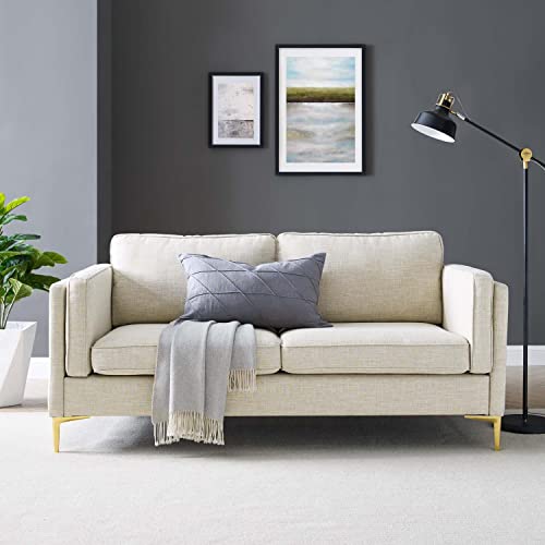Modway Kaiya Upholstered Fabric Sofa, Beige #TOP2