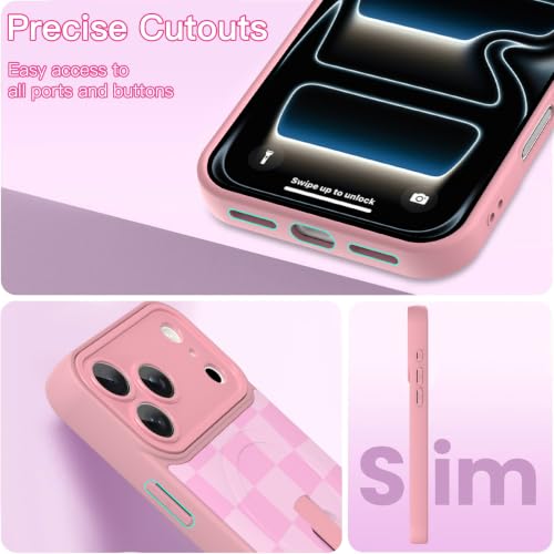 Image of ZIYE for iPhone 17 Pro Case Checkered Compatible with Magsafe