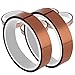High Temperature Heat Resistant Tape PI Film Insulation Tape Sublimation Dye Mug Electronic Polyimide Tape (E 1/2" Wide 13mm X 100 Ft 2 Roll)