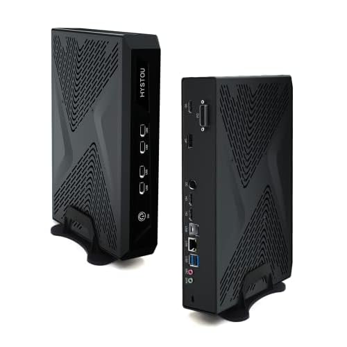 HYSTOU Gaming Mini Desktop Computer, Mini PC Windows 11 Pro i7 12700F 12th Gen(jusqu&rsquo;à 4.4 GHz) 64G DDR4 512G NVME SSD 2TB HDD PC Gamer, 8K Four écran Affichage Mini PC Gaming GTX1650, Mini Computer