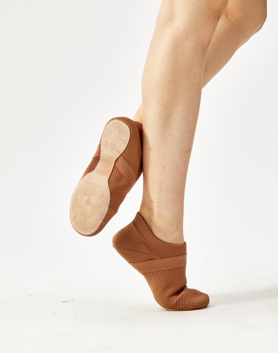 Jazz Shoe Slip-on for Women Dance Flat Shoes Teacher Trainning and Lala Cheering Dance Slippers4