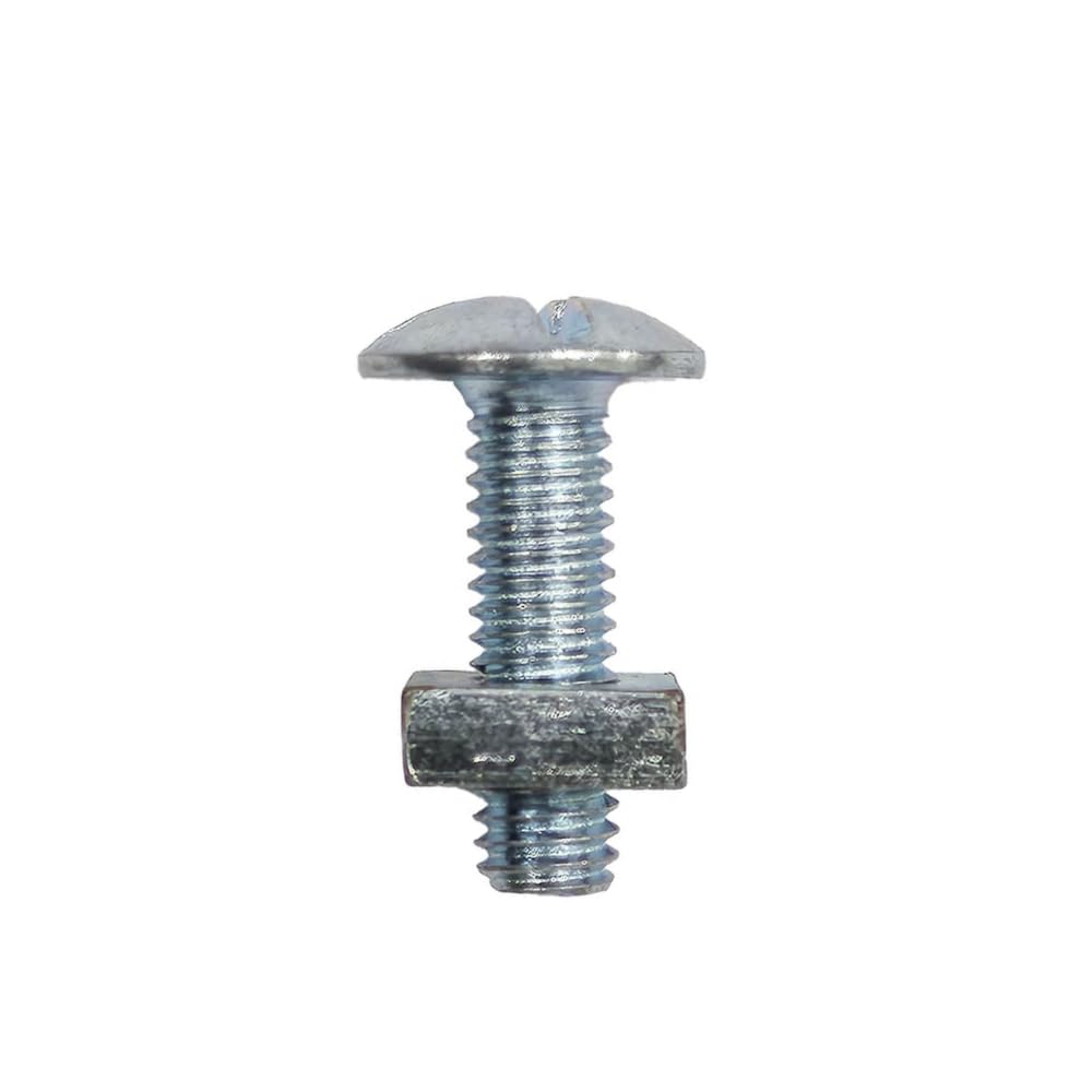 Nuts About Bolts M10 x 100mm Mushroom Head Roofing Bolts & Square Nuts | BZP | DIN 603 | For Roofing, Cladding, Timber & Metalwork - Pack of 10