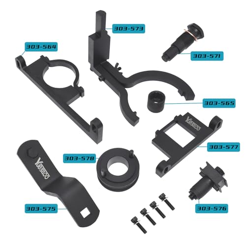 Image of Camshaft Timing Tool Kit Compatible with Ford Land Rover Explorer | Compatible with Mustang Ranger Mercury Mountaineer L3 Mazda 4.0L V6 4015CC SOHC V6, with Carrying Case & Gloves