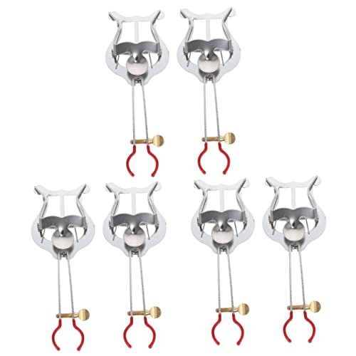 SUPVOX 3sets Clarinet Music Score Clip Trumpet Marching Lyre Holder Lightweight Music Holder Clip for Clarinet 2pcs*3