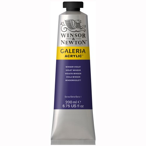 Image of Winsor & Newton Galeria Acrylic Color Tube, 200ml, Winsor Violet
