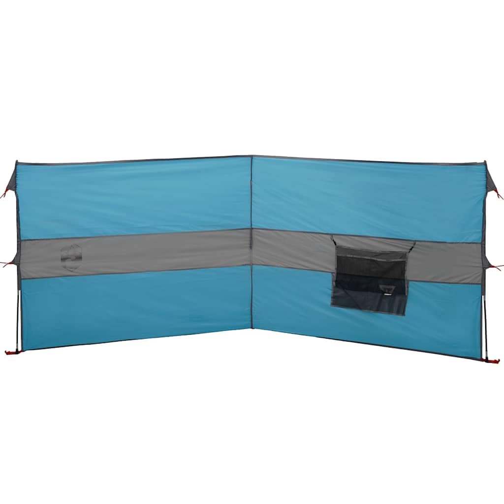 Paravento da campeggio, blu, in poliestere 185T con rivestimento in PU, pieghevole e portatile, con tiranti e picchetti, per spiaggia, tenda, picnic, terrazza, 1