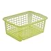 keeeper Koszyki do przechowywania, stabilne tworzywo sztuczne (PP), 2,8 l, 25 x 17 x 10 cm, kolor zielono-przezroczysty