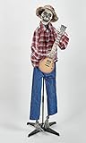 Worth Imports 60' Animated Standing Guitar Skeleton, Multicolor