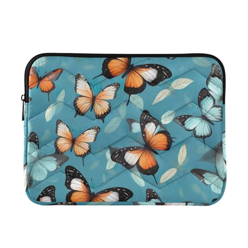 Funda para portátil de 13-14 pulgadas con mariposas coloridas
