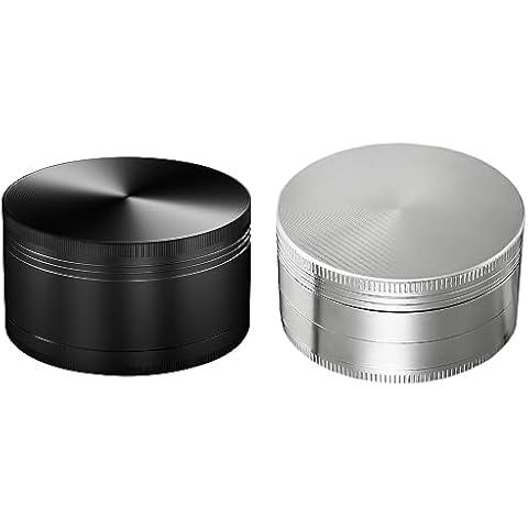 Matoolser Spice Grinder 3 Pieces +Spice Grinder 3.0 INCH Silver Cover