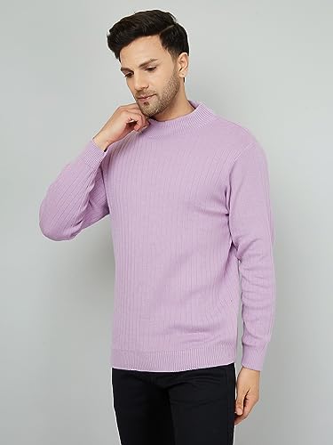 Image of Kvetoo Men High Neck Full Sleeve Winter Woolen Sweater