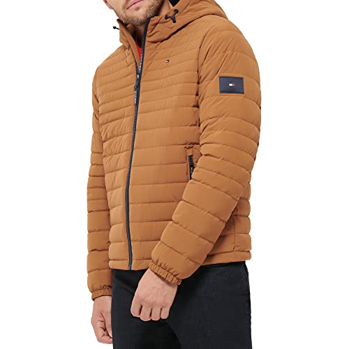 Image of Tommy Hilfiger Men's Stretch Poly Hooded Packable Jacket