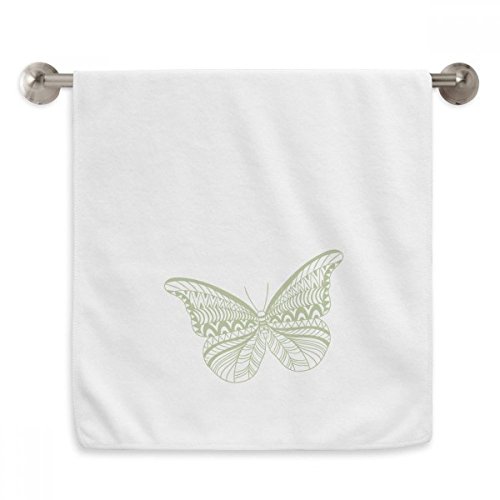Serviette papillon vert cerf-volant diadème douce 13x29 pouces - 2