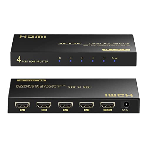 Splitter HDMI 4K que elimina parpadeos al duplicar video de consolas en dos monitores