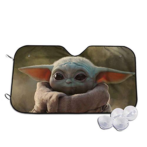Lihaky Star-Wars Master Yoda Windshield Sun Shades Blocks Rayos UV Sun Visor...