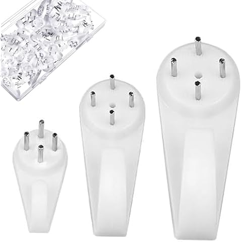 60pcs Non-Trace Picture Hooks for Various Walls Cover