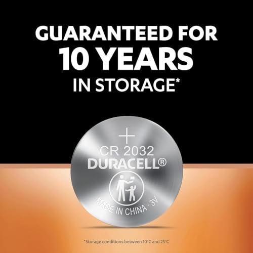Image of Duracell CR2032 Lithium Coin Battery, Pack of 10, Specialty Devices, Child Resistant Packaging, Electronic car Keys, Scale