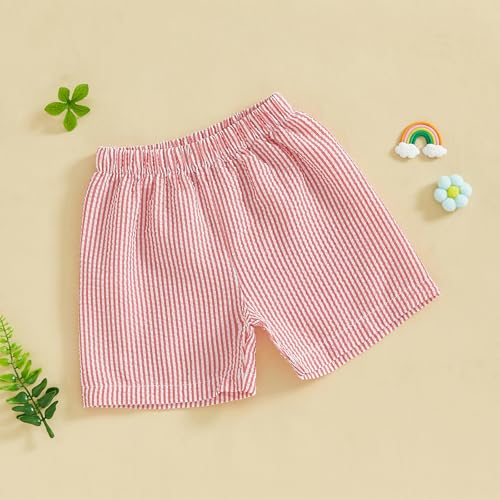 Toddler Baby Boy Girl Shorts Summer Casual Elastic Waist Striped Shorts Pants Boxer Bottoms2
