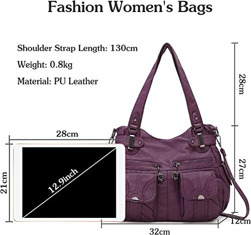 Image of FANDARE Large Hobo Bags Women's Crossbody Shoulder Bag Vintage Satchel Purse