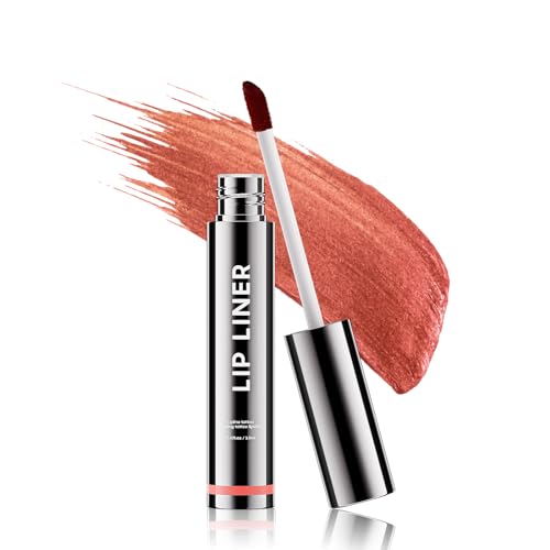 Image of Lip Liner Stain Peel off - Waterproof & Long Lasting Peel Lip Stain Non-Stick Cup, Enhancing Complexion & Nourishing for All Skin Types, Create A Natural Lip Color (Rose)