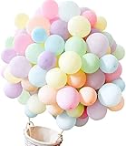 200pcs Mini Pastel Latex Balloons 5 Inch Macaron Candy Colored Latex Party Balloons for Wedding Graduation Engagement Birthday Baby Shower Christmas Festival Picnic or Any Friends & Family Party Decor
