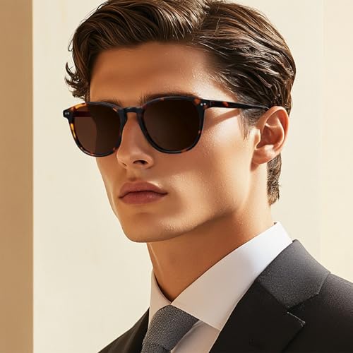 ZENOTTIC Polarized Round Sunglasses for Men Women Trendy Shades UV400 Protecion Classic Circular Acetate Sun Glasses2