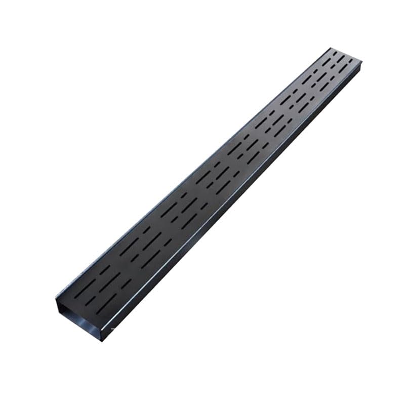 Siphon de sol rectangulaire anti-cheveux avec grille inox 304