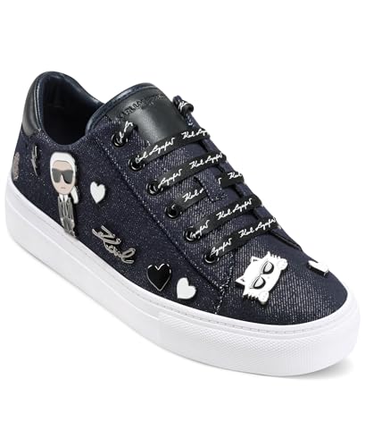 Image of Karl Lagerfeld Women's Cate Pins Lace Up Sneaker