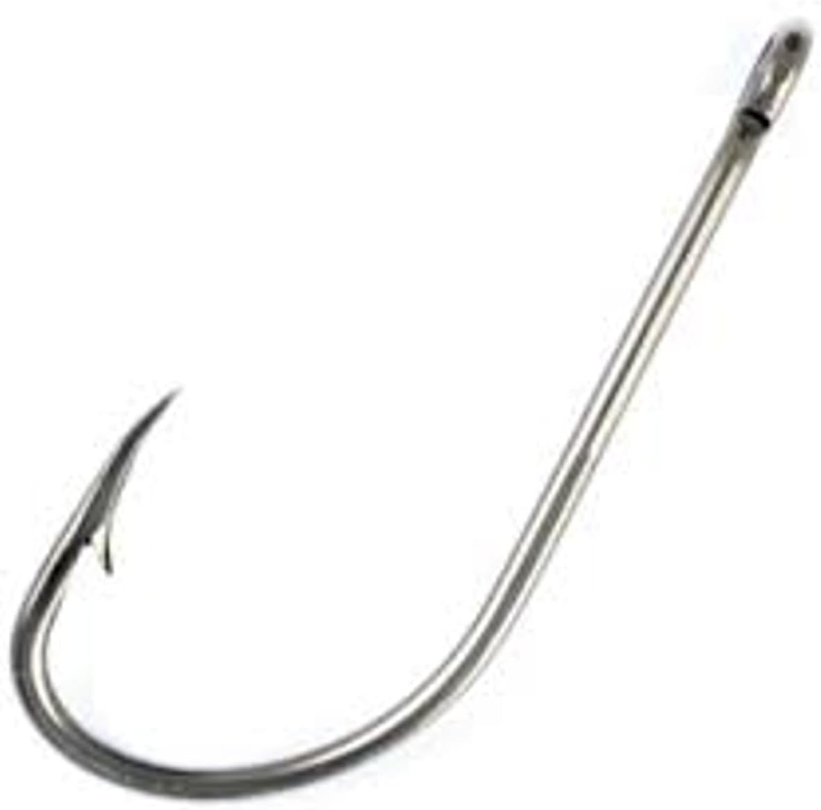 Eagle Claw L253 Lazer Sharp Spinnerbait and Buzzbait Hooks Package in 100 Hooks This Hook is a Bright Nickel DIY Lure Making use for Casting Your spinnerbait