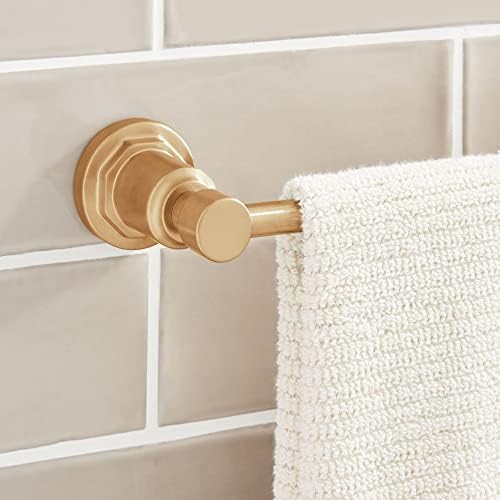 Signature Hardware 476955 Greyfield 24" Towel Bar - Brushed Gold