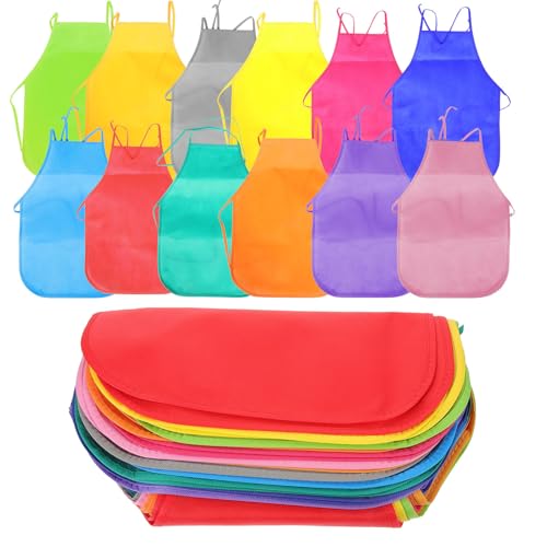 Tabliers peinture lavables Hemobllo lot de 24 blouses réutilisables faciles à nettoyer