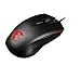 MSI Clutch GM40 Nero - Mouse gaming ambidestro USB Sensore Ottico Avago PMW3310 - 5000 DPI, Led Logo Rosso