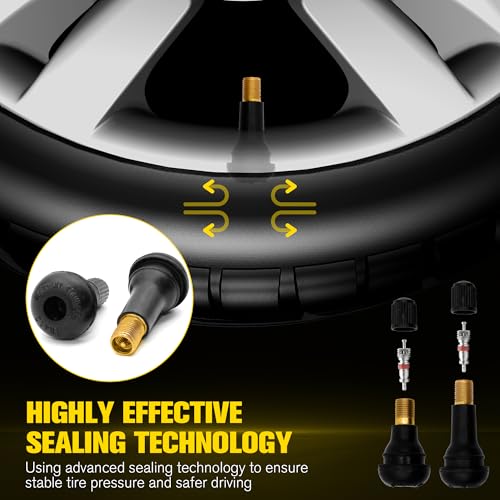 Image of Tire Valve Stem Tool Kit,22 Piece Quick Change Tire Valve Tool Kit,Tire Valve Stem Core Quickly Replacement Tool Kit for Replacing Leaky Valves in Cars,ATVs,Trucks, Motorcycles with TR412 /TR413