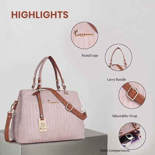 Image of Lady Quinton Women's Striped Line Handbag for Women| Ladies purse | Stylish Shoulder Bag | Gift for Women