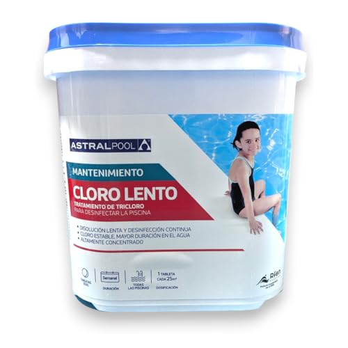 Cloro Lento en tabletas 250g AstralPool 5 KG
