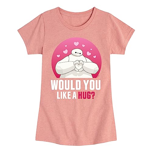 Disney - Big Hero 6 - Baymax Like A Hug - Toddler and Youth Girls Short Sleeve Graphic T-Shirt
