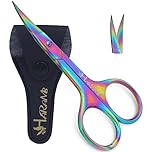 HARAMS Nail Scissors Strong Curved Blades Multipurpose Beauty Cuticle Toenail Manicure Pedicure, Eyebrows, Eyelash, Nose, Beard, Mustache, Hair Trimming | Grooming Shears Unisex