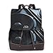 Produktbild SGSKJ Rucksack Damen Lautsprecher klingen nach moderner Kunst, Leder Rucksack Damen 13 Inch Laptop Rucksack Frauen Leder Schultasche Casual Daypack Schulrucksäcke Tasche Schulranzen