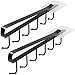 igadgitz home U7165 Metall Hakengestell Tassen (2er Set), Unter Regal Tassen Aufhängen, Schrankeinsatz Tassenhalter mit selbstklebendem Fixierpad -Schwarz Baby,Schwarz günstig Kaufen-igadgitz home U7165 Metall Hakengestell Tassen (2er Set), Unter Regal Tassen Aufhängen, Schrankeinsatz Tassenhalter mit selbstklebendem Fixierpad -Schwarz