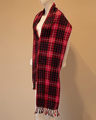 Scottish Traditional Set of Tam o' Shanter Flat Bonnet, Acrylic Wool Kilt Hat and Scarf in Many Tartans3