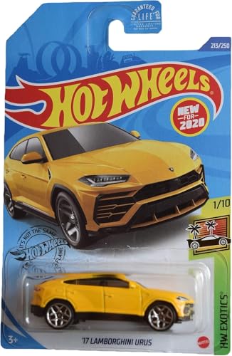 Hot Wheels '17 Lamborghini Urus, [Yellow] 213/250 Exotics 1/10