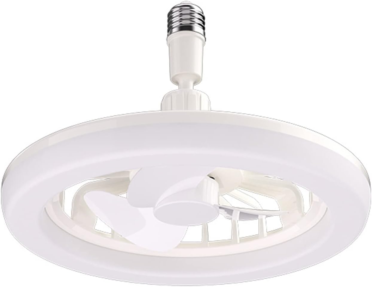 E27 LED Ceiling Fan Lamp 1-Gear Speed Cooling Fan Light Dimmable Ceiling Light Electric Fan Lamp