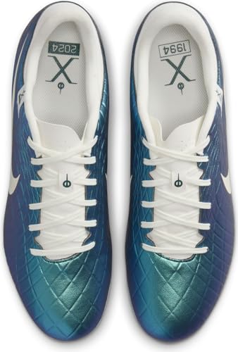 Nike Tiempo Emerald Legend 10 Academy MG Low-Top Soccer Cleats (FQ3243-300, Dark Atomic Teal/Sail) Size 64