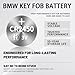 Key Fob Battery Replacement for BMW 2,3,5,6,7 Series,X3,X4 etc.(2009-2018) 320i 320xi 328i 328xi 335i 335is 335xi F22 F45 F46 528i 528xi 535i 535xi 550i 550xi F32 (Check Fitment Guide) 2Packs CR2450