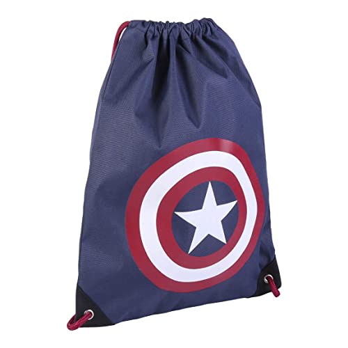 CERDÁ LIFE'S LITTLE MOMENTS - Bolsa Mochila Cuerdas Infantil de Capitan America - Licencia Oficial Marvel