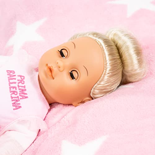 Bayer Design Puppe mit Haaren, Musik, Ballerina, interaktiv, mit weichem Körper, mit Schlafaugen, rosa, 33 cm, 0,43 kg